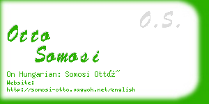 otto somosi business card